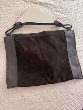 NEW Leather and Suede  large bag from Italy